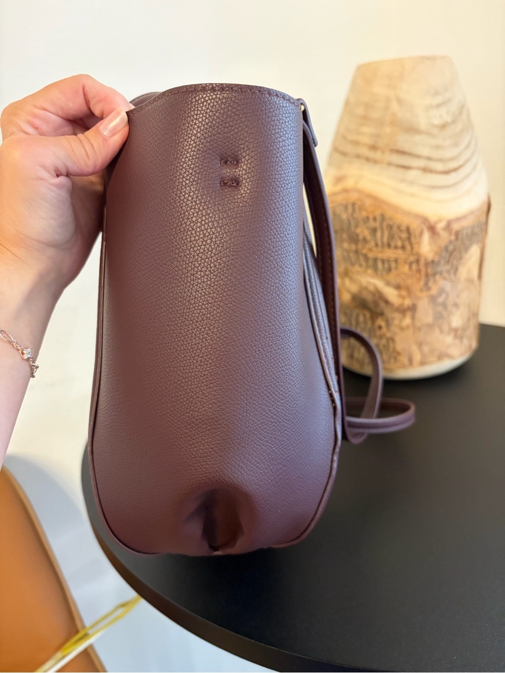 NWT Zara Structured Tote with Top Handles - Picture 3 of 6